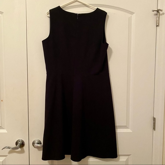 Calvin Klein Black A-Line Keyhole Neck Dress - Picture 2 of 8